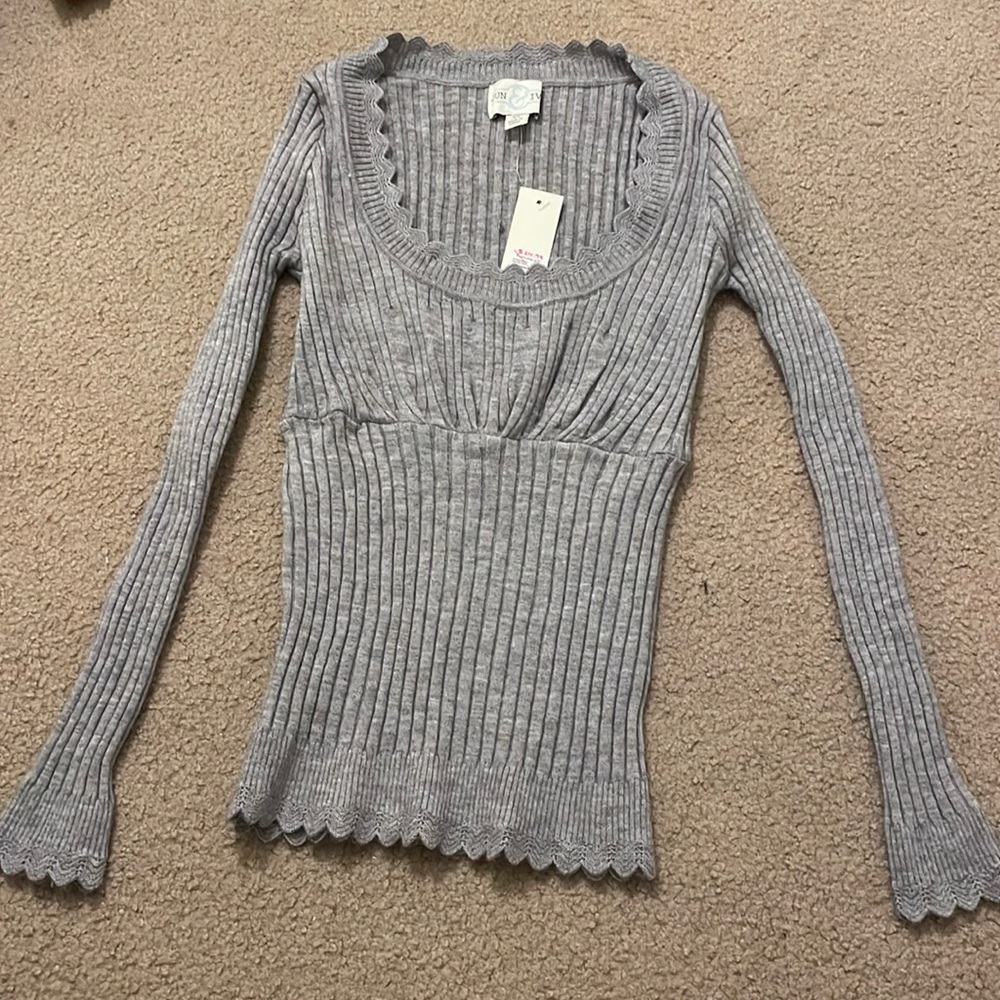 Gray sweater